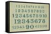 Sampler with Numbers-null-Framed Stretched Canvas