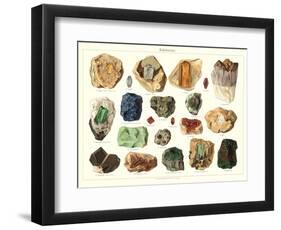 Samples of Gemstones-null-Framed Art Print