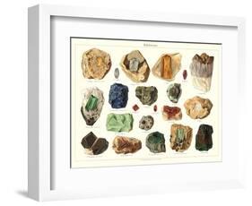 Samples of Gemstones-null-Framed Art Print