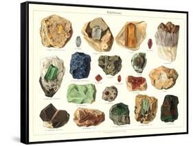 Samples of Gemstones-null-Framed Stretched Canvas