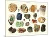 Samples of Gemstones-null-Mounted Art Print