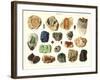 Samples of Gemstones-null-Framed Art Print