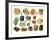 Samples of Gemstones-null-Framed Art Print