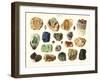 Samples of Gemstones-null-Framed Art Print