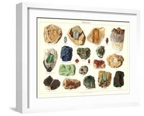 Samples of Gemstones-null-Framed Art Print