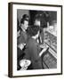 Sampling Chicken Patties, Wilsic, Near Doncaster, South Yorkshire, 1961-Michael Walters-Framed Photographic Print