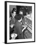 Sampling Chicken Patties, Wilsic, Near Doncaster, South Yorkshire, 1961-Michael Walters-Framed Photographic Print