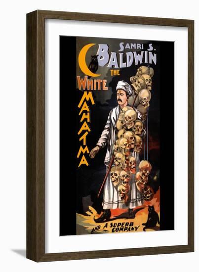 Samri S. Baldwin, The White Mahatma and a Superb Company-null-Framed Art Print