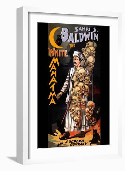 Samri S. Baldwin, The White Mahatma and a Superb Company-null-Framed Art Print
