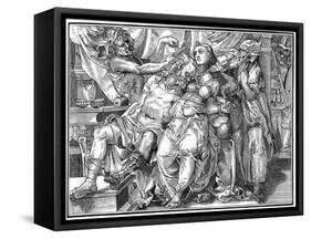 Samson and Delilah, 1574-A Bisson-Framed Stretched Canvas