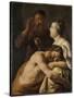 Samson and Delilah, 1630-35-Jan The Elder Lievens-Stretched Canvas