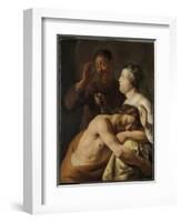 Samson and Delilah, 1630-35-Jan The Elder Lievens-Framed Giclee Print