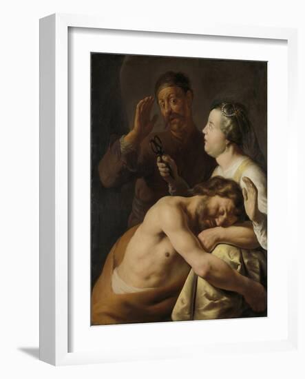 Samson and Delilah, 1635-Jan Lievens-Framed Giclee Print