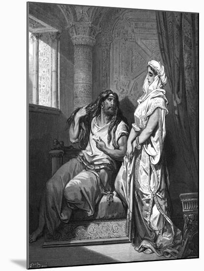 Samson and Delilah, 1866-Gustave Doré-Mounted Giclee Print