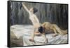 Samson and Delilah, 1902-Max Liebermann-Framed Stretched Canvas