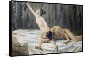 Samson and Delilah, 1902-Max Liebermann-Framed Stretched Canvas