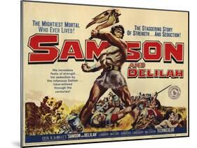 Samson and Delilah, 1959-null-Mounted Art Print