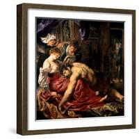 Samson and Delilah, c.1609-Peter Paul Rubens-Framed Giclee Print