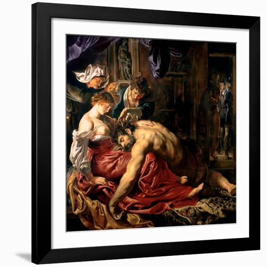 Samson and Delilah, c.1609-Peter Paul Rubens-Framed Giclee Print