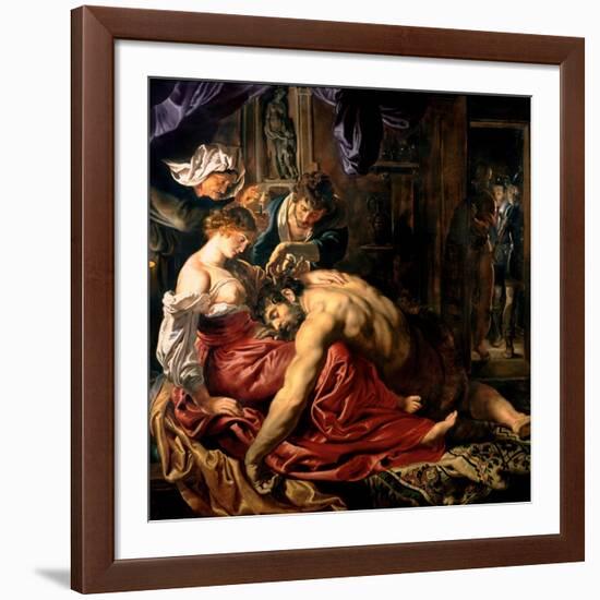 Samson and Delilah, c.1609-Peter Paul Rubens-Framed Giclee Print