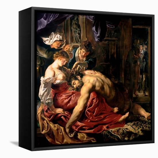 Samson and Delilah, c.1609-Peter Paul Rubens-Framed Stretched Canvas