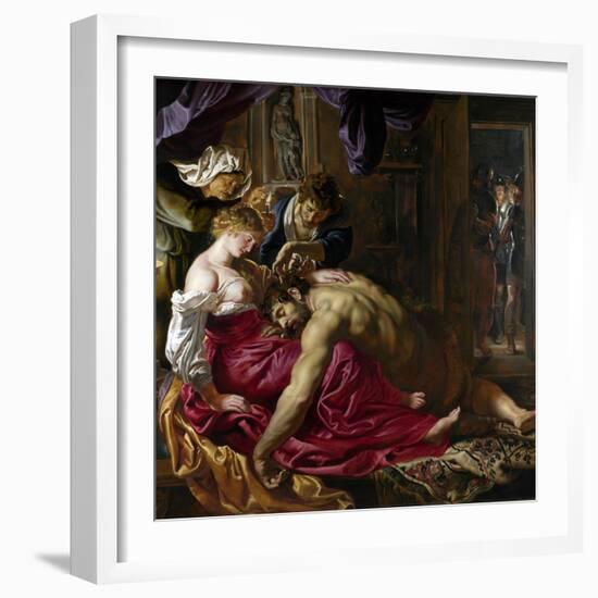 Samson and Delilah, C. 1610-Peter Paul Rubens-Framed Giclee Print