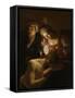 Samson and Delilah, C.1621 (Oil on Canvas)-Gerrit van Honthorst-Framed Stretched Canvas