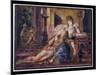 Samson and Delilah (W/C)-Gustave Moreau-Mounted Giclee Print