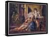 Samson and Delilah (W/C)-Gustave Moreau-Stretched Canvas