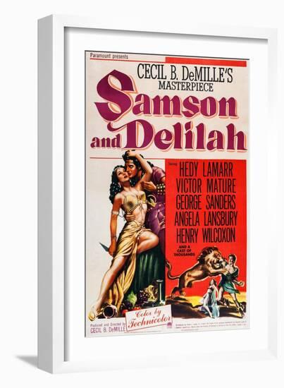 Samson and Delilah-null-Framed Art Print