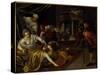 Samson and Delilah-Jacopo Robusti Tintoretto-Stretched Canvas