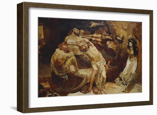 Samson and Delilah-Solomon Joseph Solomon-Framed Giclee Print