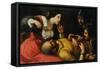 Samson and Delilah-Caravaggio-Framed Stretched Canvas