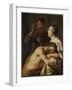 Samson and Delilah-Jan Lievens-Framed Art Print