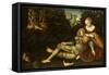 Samson and Delilah-Lucas Cranach the Younger-Framed Stretched Canvas