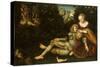 Samson and Delilah-Lucas Cranach the Younger-Stretched Canvas