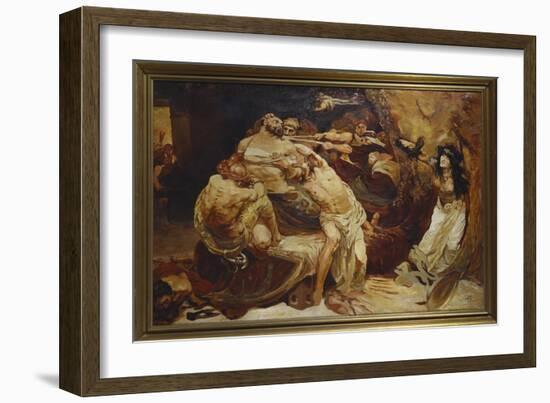 Samson and Delilah-Solomon Joseph Solomon-Framed Giclee Print