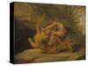 Samson and the Lion, c.1640-Peter Paul Rubens-Stretched Canvas