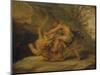 Samson and the Lion, c.1640-Peter Paul Rubens-Mounted Giclee Print