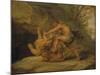 Samson and the Lion, c.1640-Peter Paul Rubens-Mounted Giclee Print