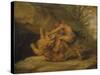 Samson and the Lion, c.1640-Peter Paul Rubens-Stretched Canvas