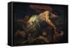 Samson and the Lion-Luca Giordano-Framed Stretched Canvas