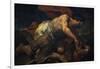 Samson and the Lion-Luca Giordano-Framed Giclee Print