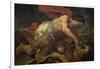 Samson and the Lion-Luca Giordano-Framed Giclee Print