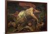 Samson and the Lion-Luca Giordano-Framed Giclee Print