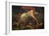 Samson and the Lion-Luca Giordano-Framed Giclee Print