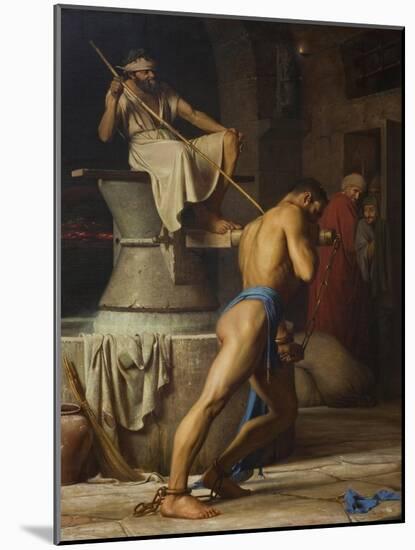 Samson and the Philistines, 1863-Carl Bloch-Mounted Giclee Print