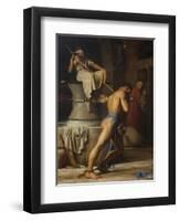 Samson and the Philistines, 1863-Carl Bloch-Framed Premium Giclee Print