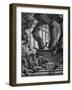 Samson Bringing Down the Temple of Dagon, 1866-Gustave Doré-Framed Premium Giclee Print