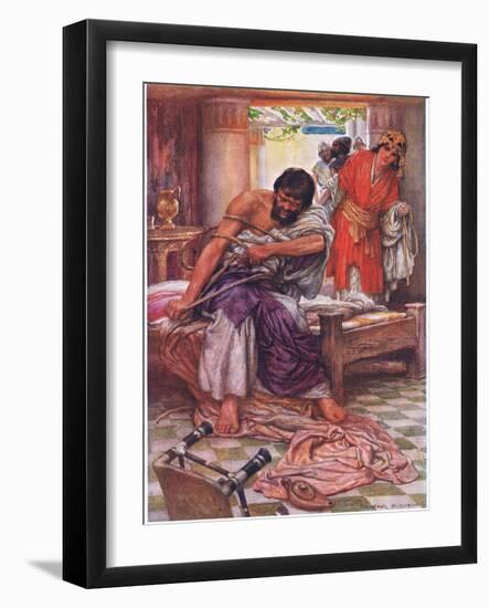 Samson Broke the Ropes That Bound Him-Arthur A. Dixon-Framed Giclee Print